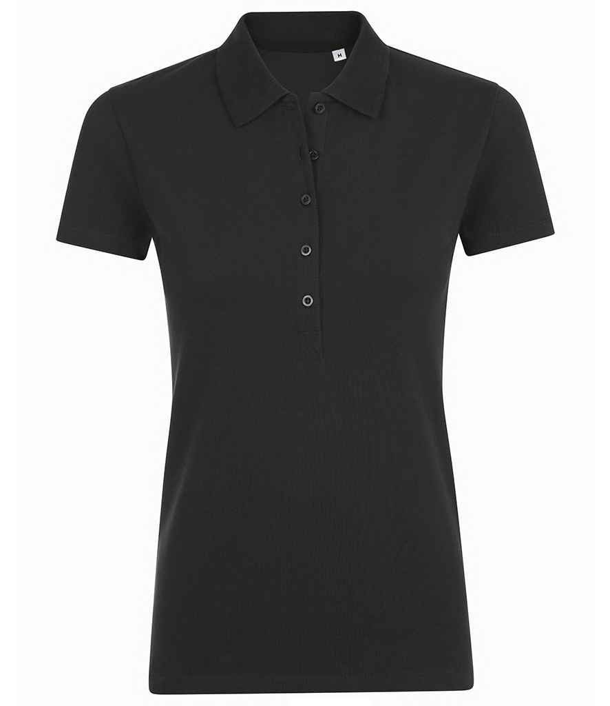 Polo shirt womens black shop